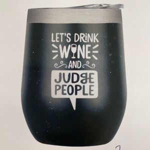 Black Insulated Wine Tumbler